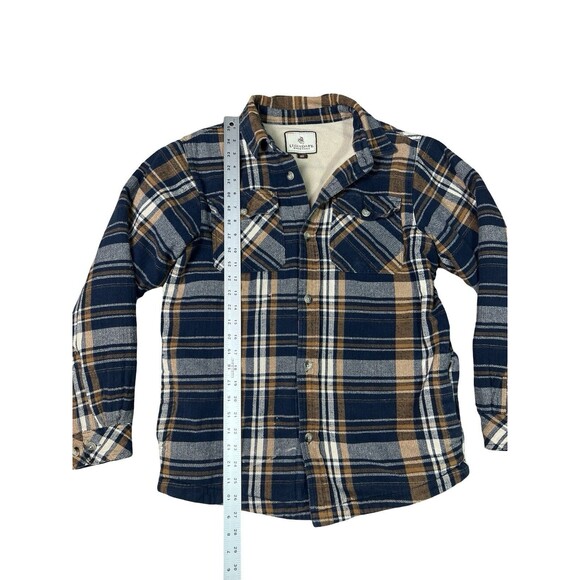 Legendary White Tails Fleece Lined Flannel Shacket Soft Warm Shirt Men M Pockets - Picture 7 of 14